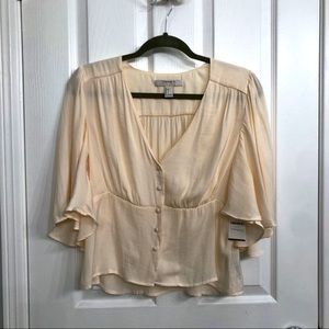 Forever 21 Blush Pink Buttoned Top